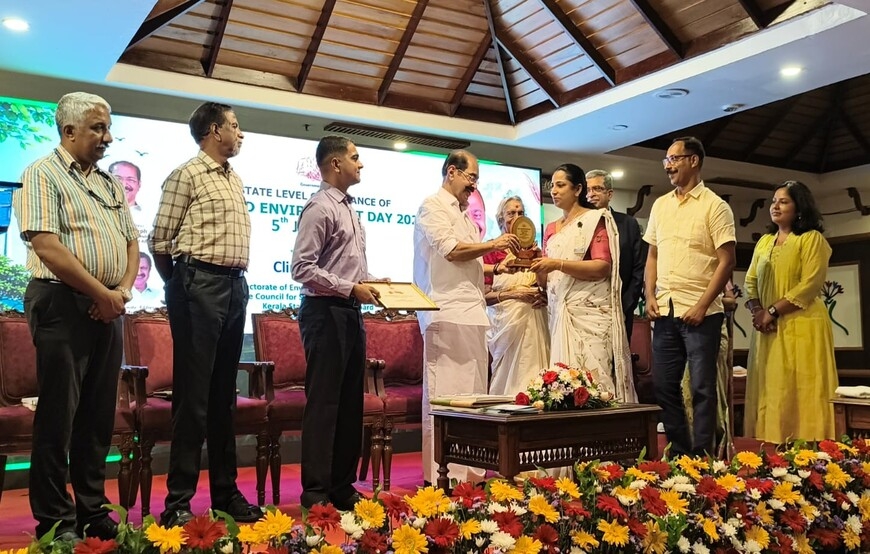 Bhoomithrasena Club Honoured with Best Club Award by the DoECC, Government of Kerala